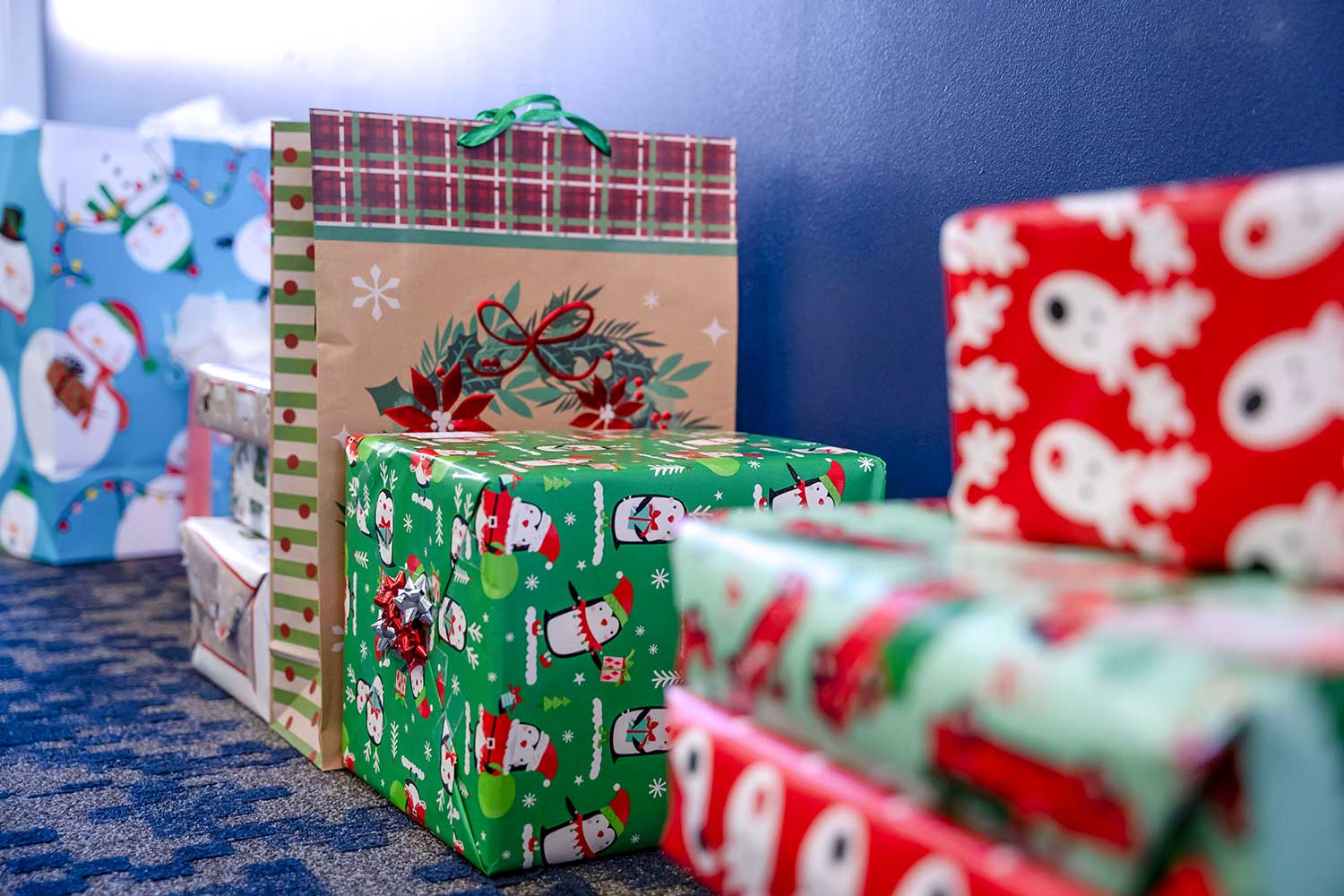 wrapped presents