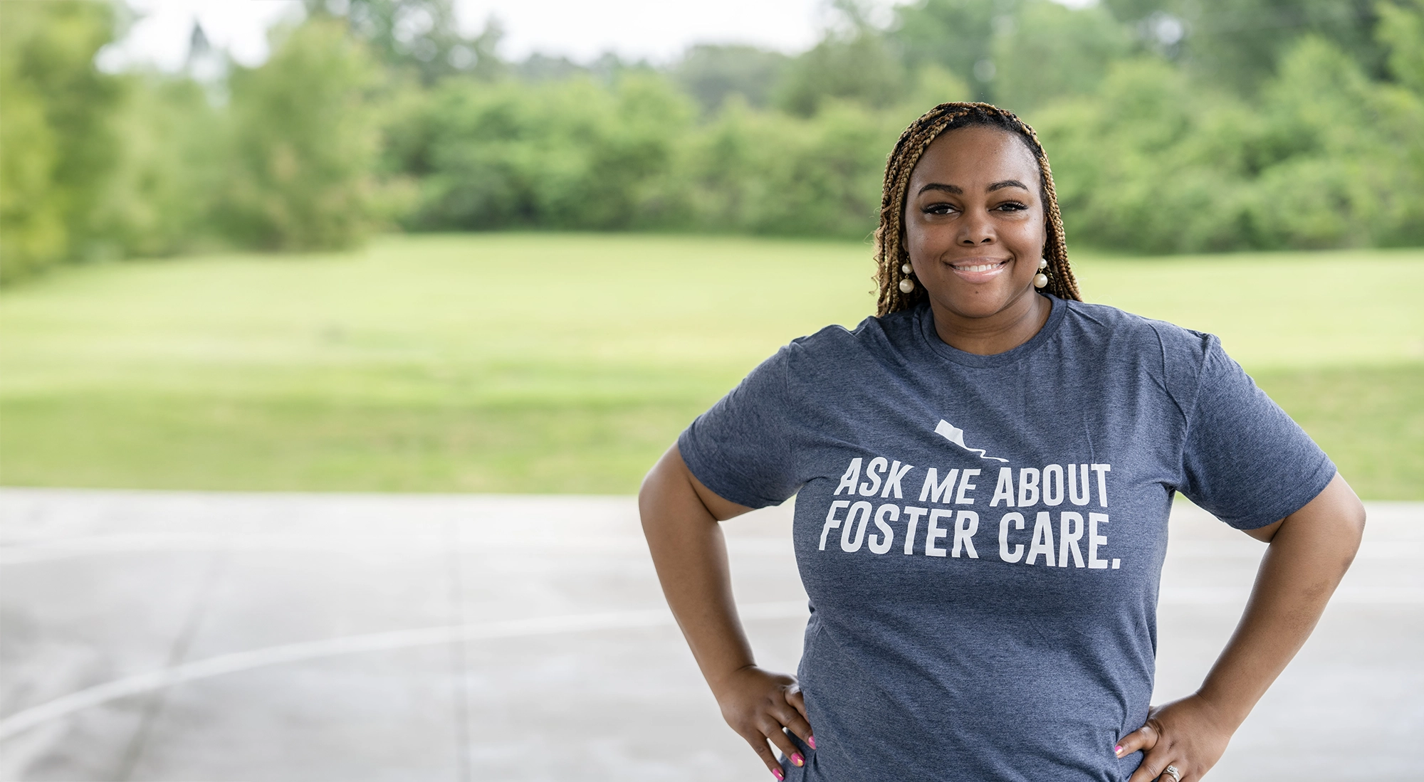 Youth Villages Foster care employee posing for photo